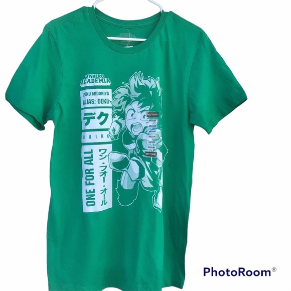 My Hero Academia Green T-Shirt - Picture 1 of 4